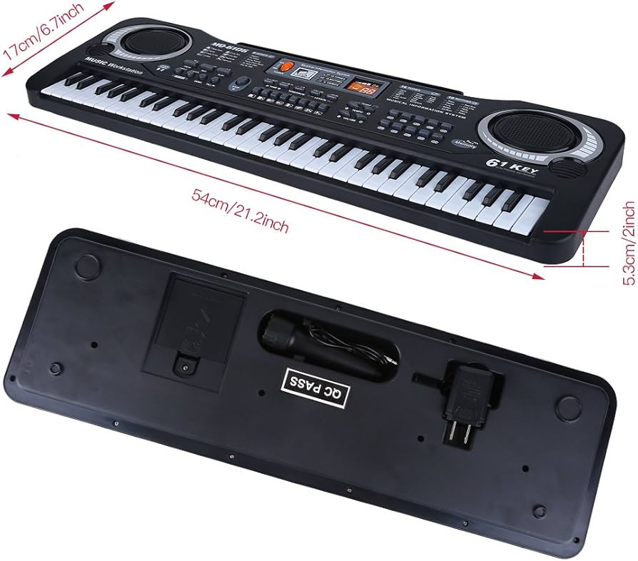 Amazon.co.jp: 61鍵盤 電子キーボード デジタルピアノ 知育楽器